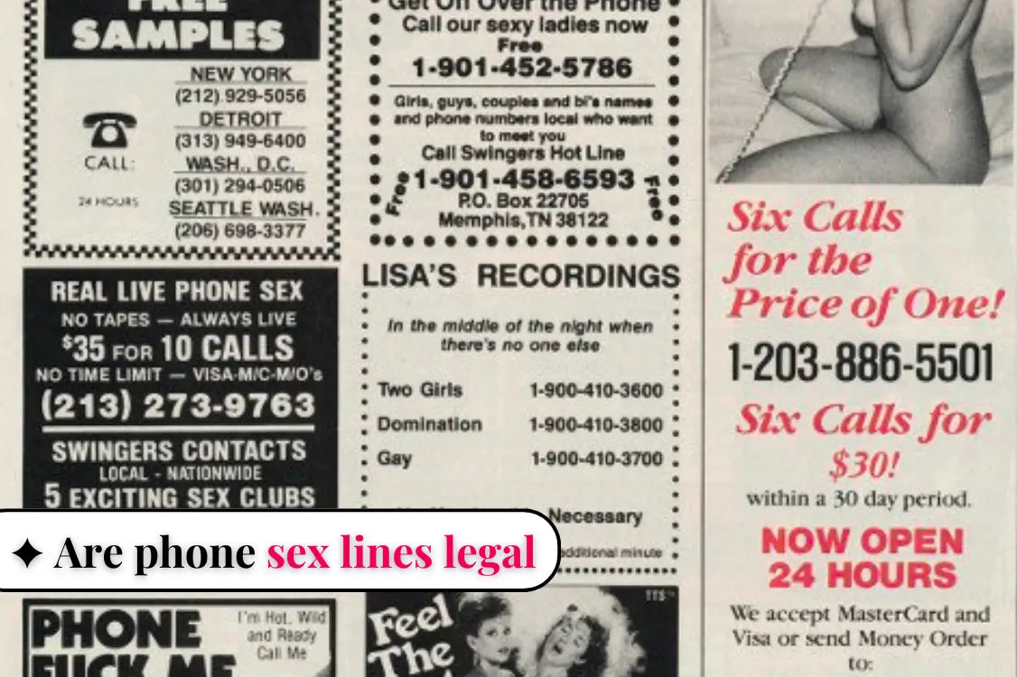 Are phone sex lines legal