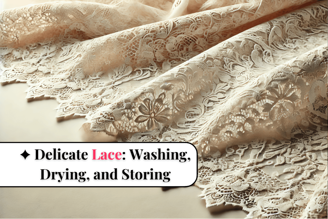 How to Care for Delicate Lace: Washing, Drying, and Storing