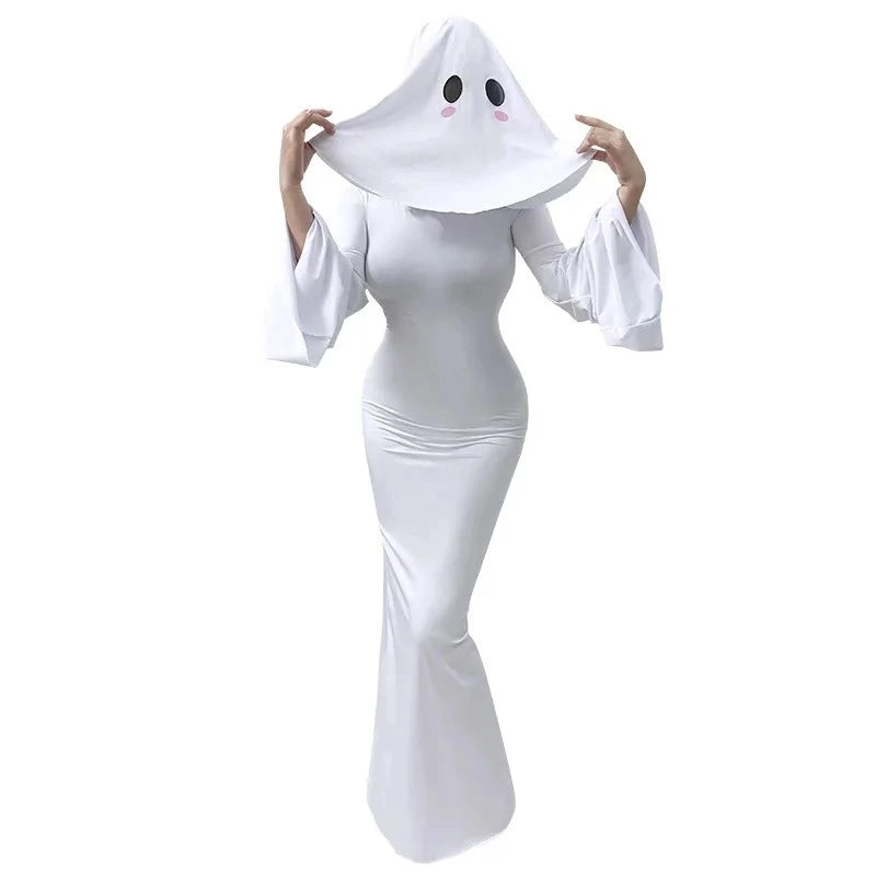 Disfraz de cara de fantasma sexy