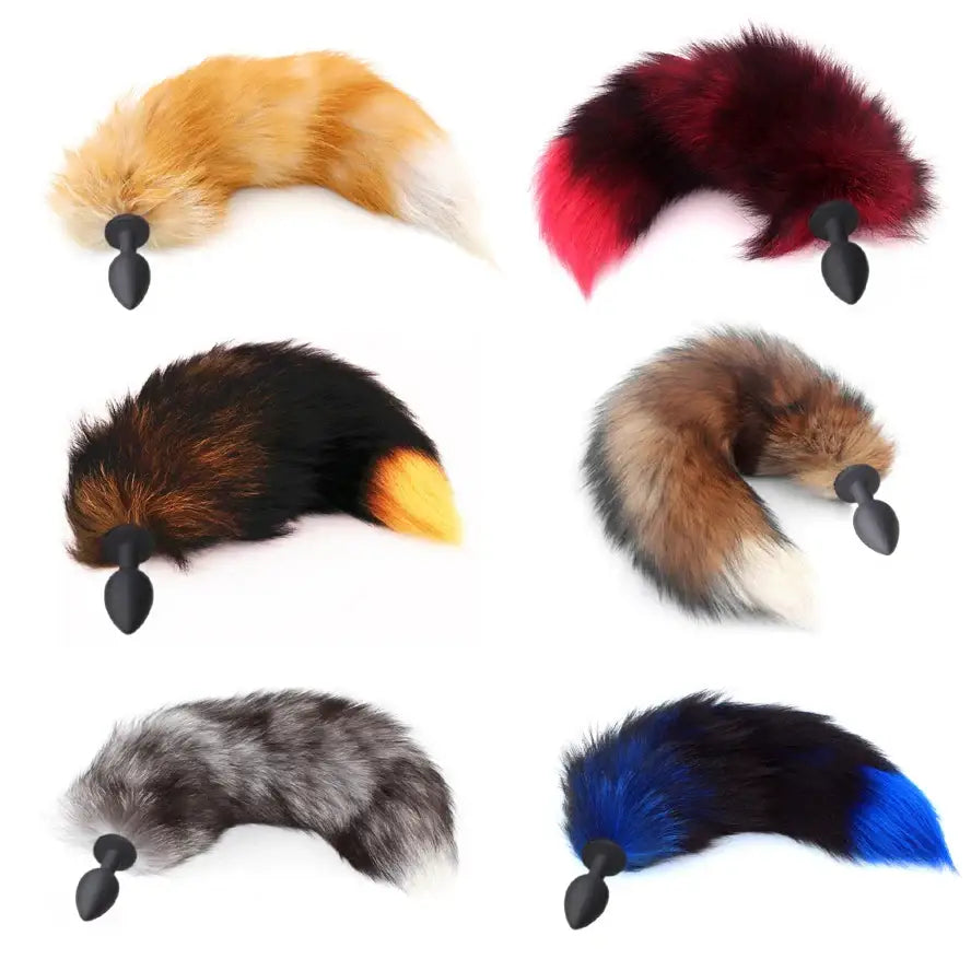 silicon butt sex toy Fox Tails Cosplay
