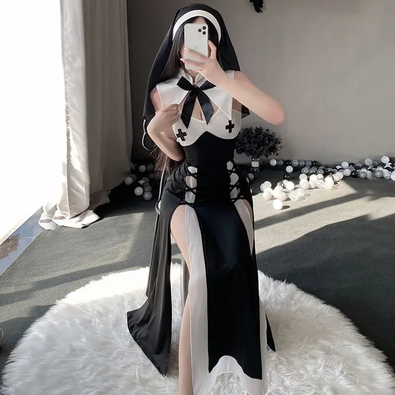 Halloween Sexy Nun Costume