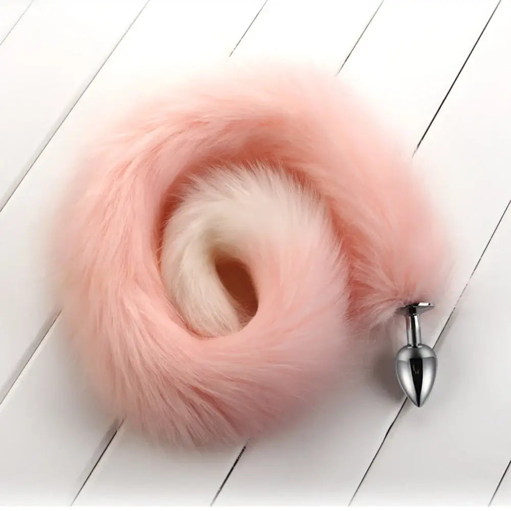 Long Fox Tail - Pink / S (2.8cm)
