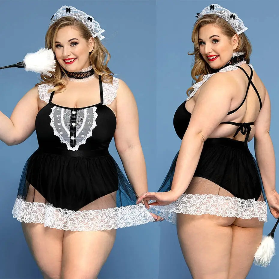 Plus Size Maid Costume | Roleplay Party Look