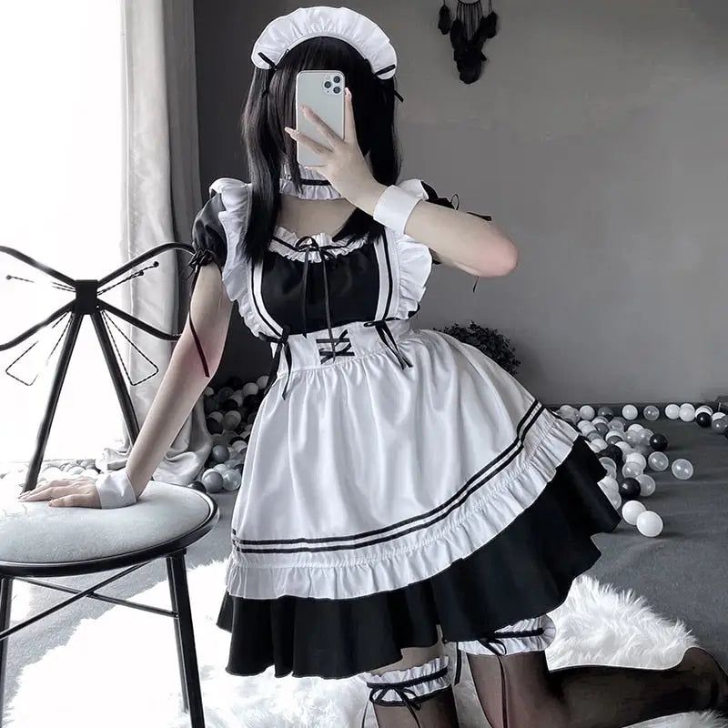 maid dress sexy French Costume High Low Prom Dresses SEPTEMBER2023 sheer floral lace bodice sizes:UK 18 / US 14