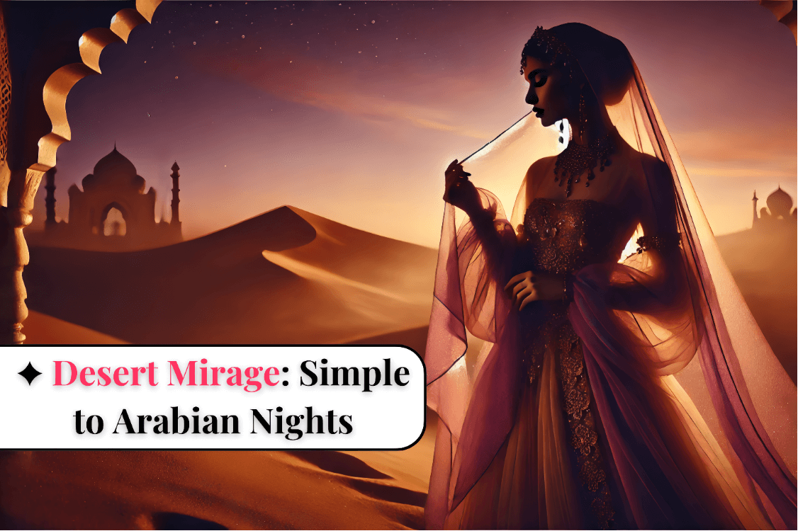 Desert Mirage: Turning a Simple Outfit into an Arabian Nights Fantasy