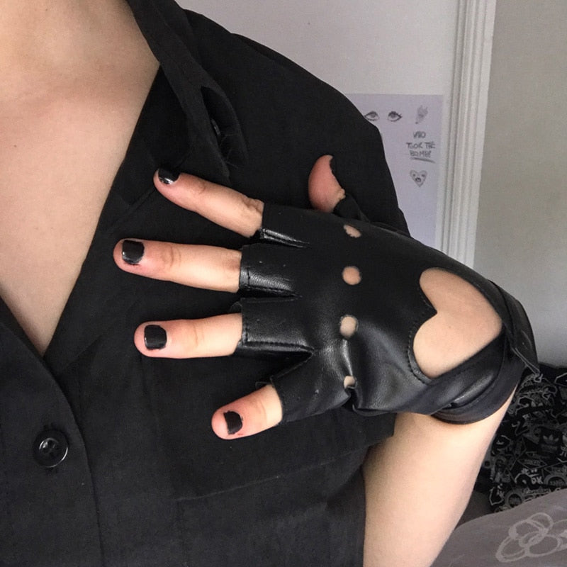 Leather Fetish Gloves