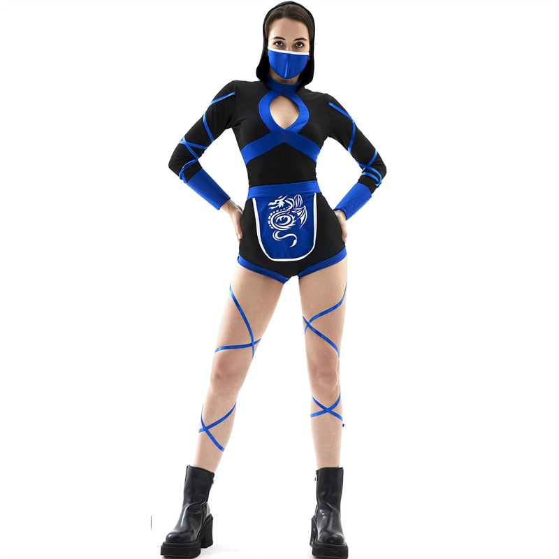 Sexy Blue Ninja Costume