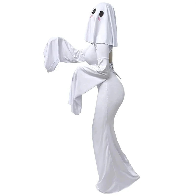 Disfraz de cara de fantasma sexy