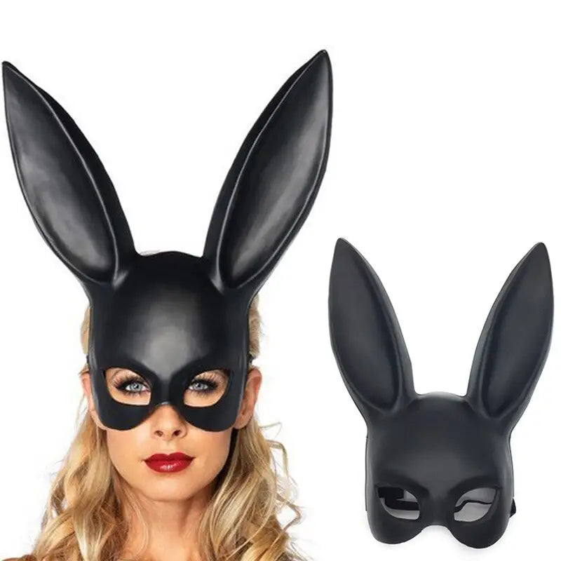 Black Bunny Mask