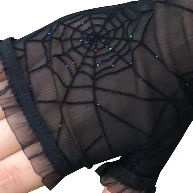 Black Long Sleeve Gloves