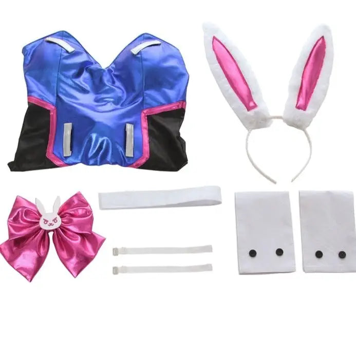 Blue Playboy Bunny Costume - Blue / XS