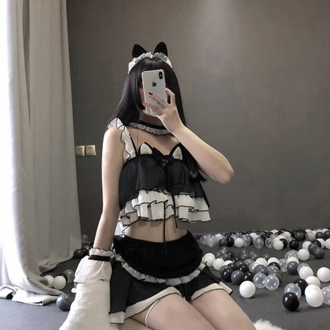 Cute Black Cat Costume