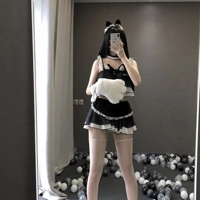 Cute Black Cat Costume