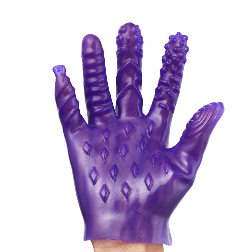 Dominatrix Gloves - Purple