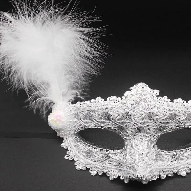 Feathered Masquerade Mask