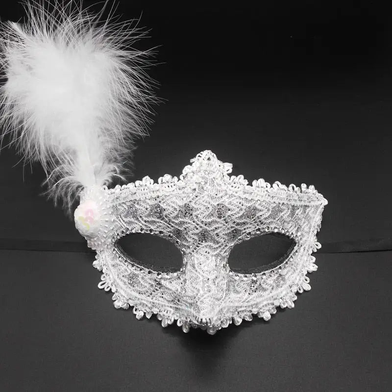 Feathered Masquerade Mask