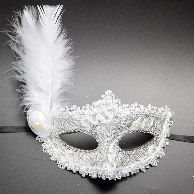 Feathered Masquerade Mask