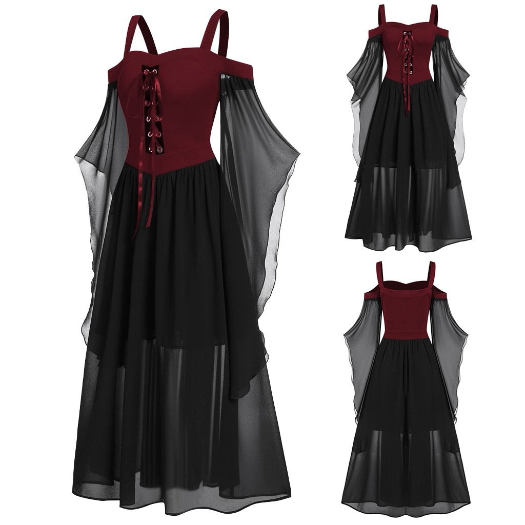 Female Vampire Costume - Red / L