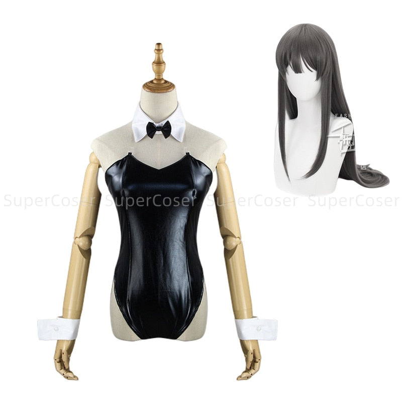 Latex Bunny Costume - Costume Wig / S