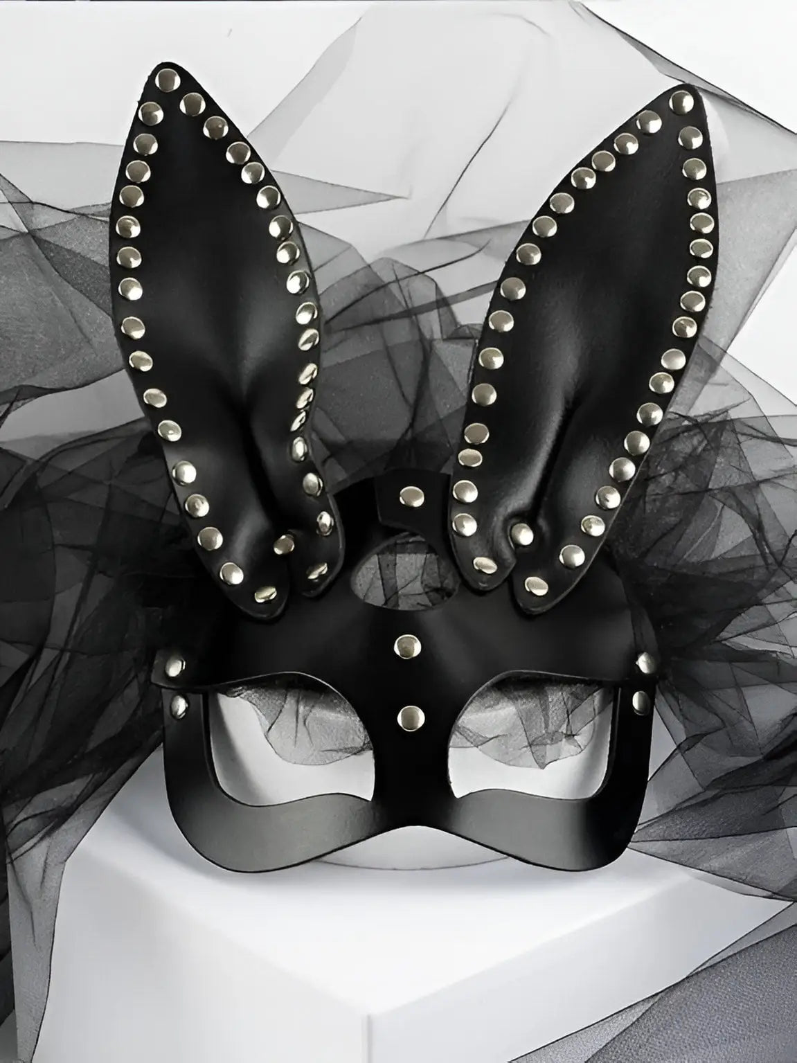 Leather Bunny Mask