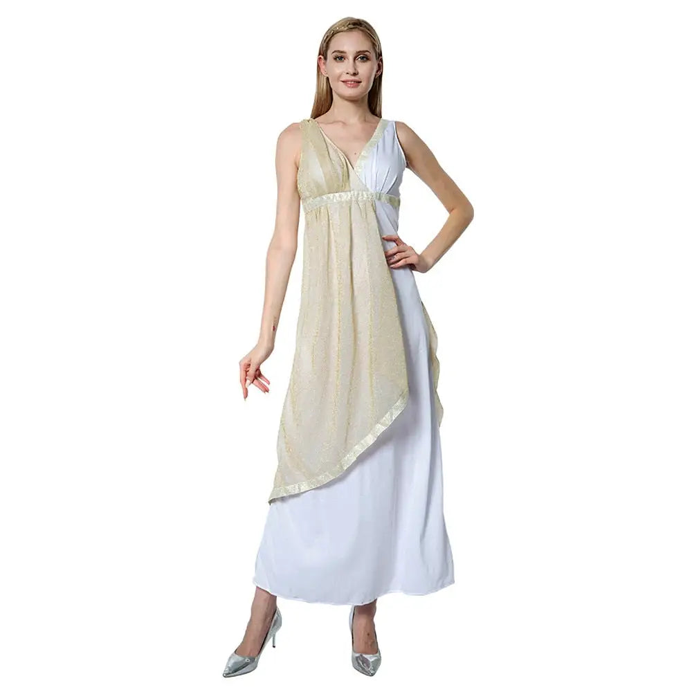 Long Greek Dress - Khaki / One Size