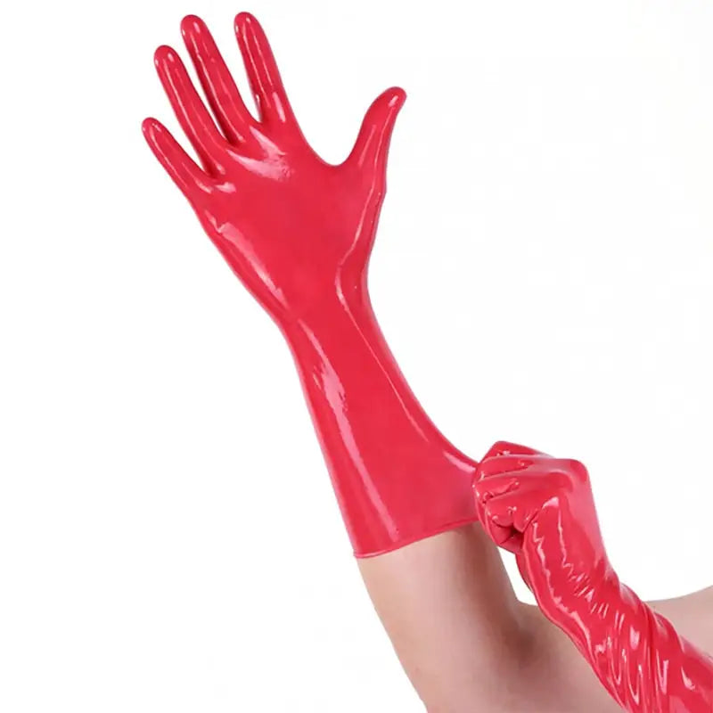 Men’s Latex Gloves Sexy - Red / S