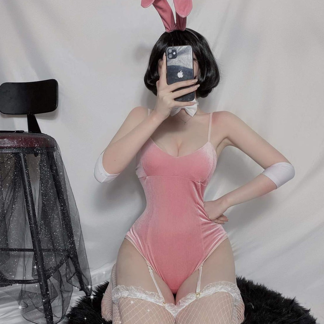 Pink Bunny Costume - Pink / One Size