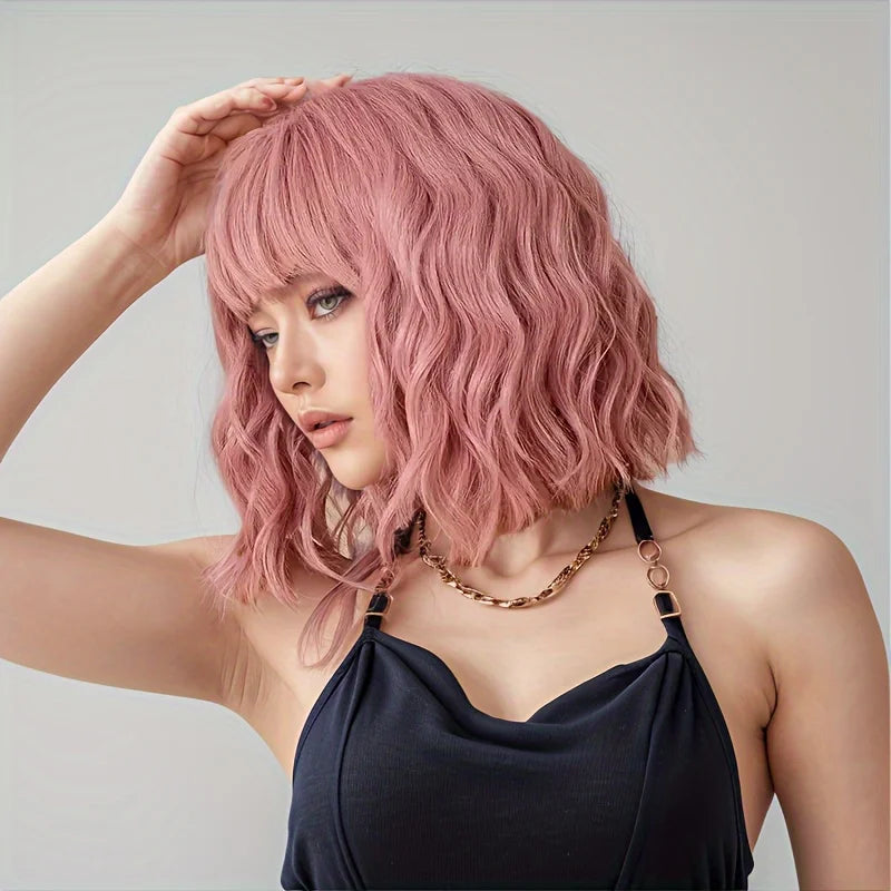 Pink Wig - Pink / 1pc / 14inches