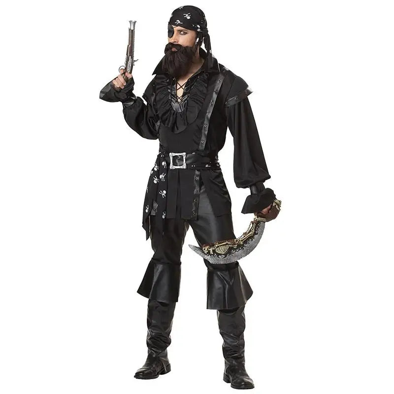 Pirate Couple Costume Sexy - Black / M