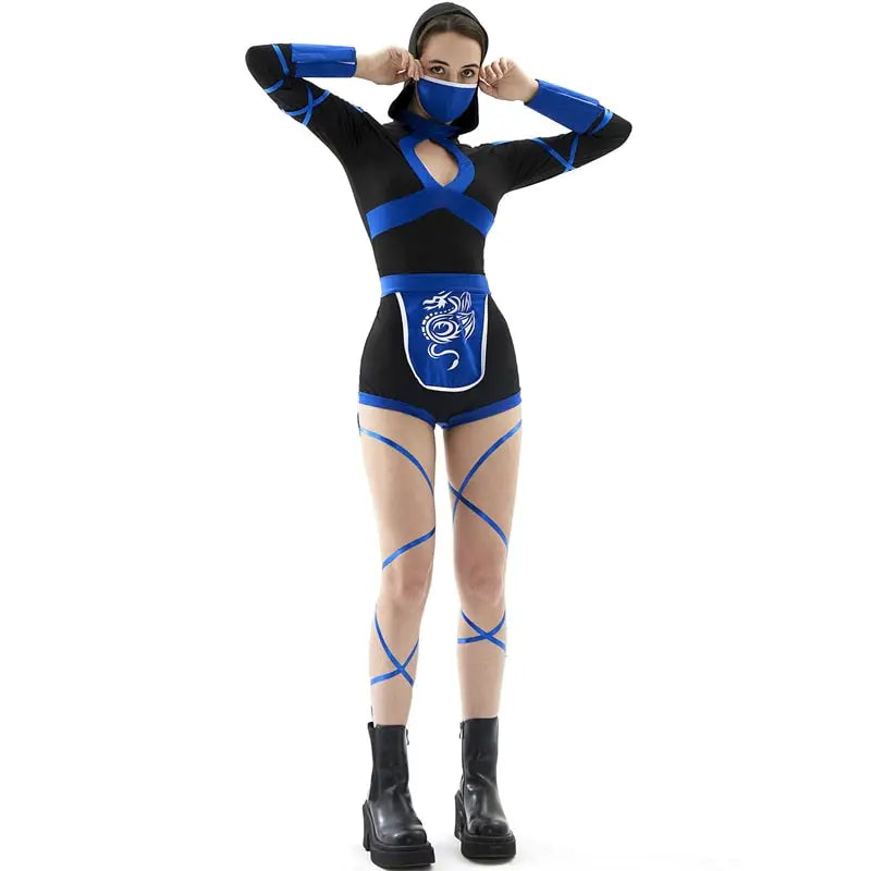 Sexy Blue Ninja Costume