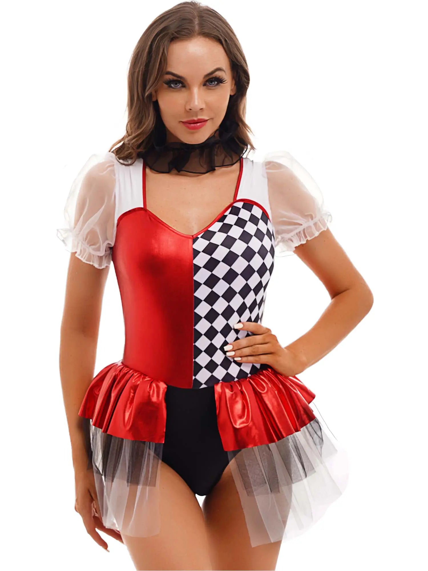 Sexy Clown Outfits - Red / S