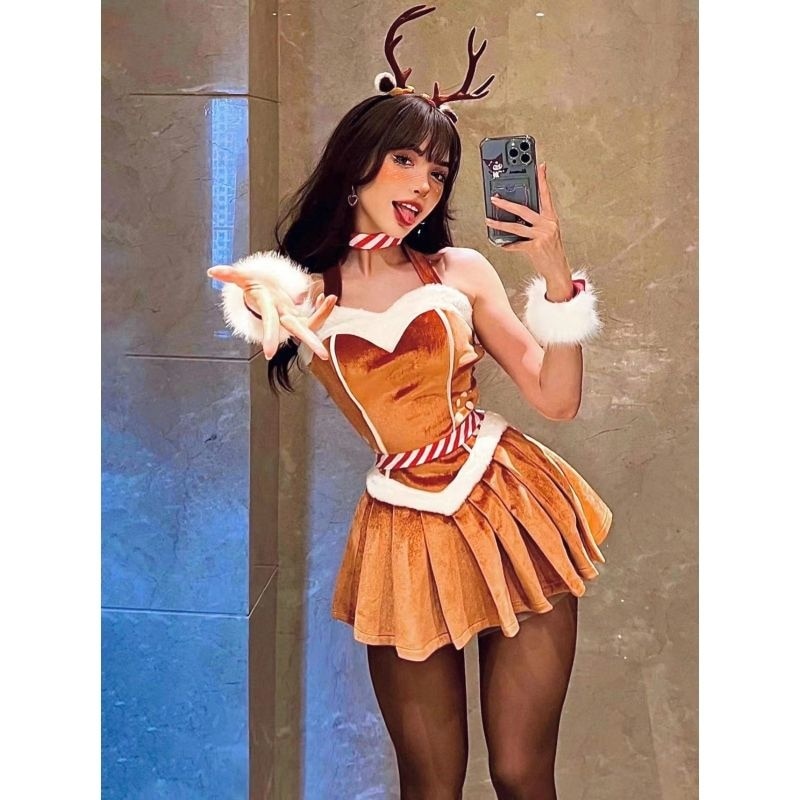 Sexy Deer Costume - Gold / S