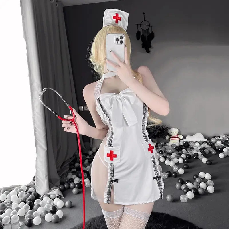 sexy dresses party nurse Dress Costume Size:15.5
