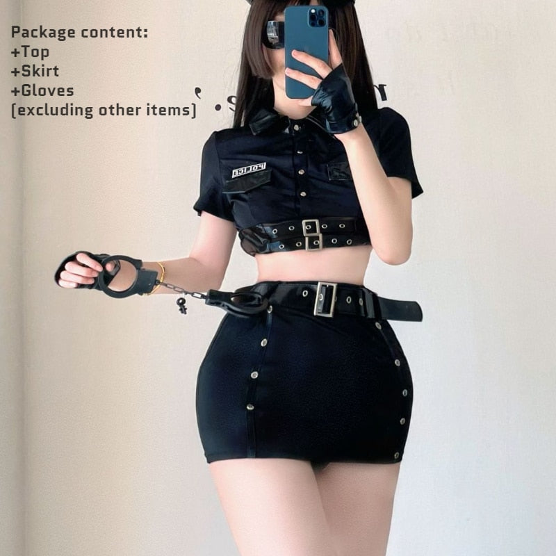 Sexy Female Cop - Black / One Size