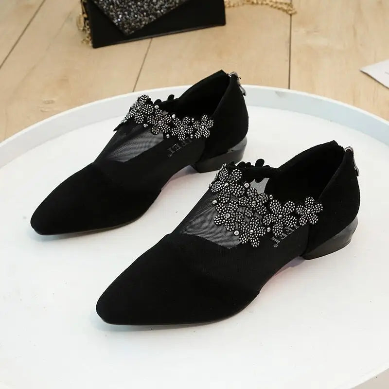 Sexy Flat Shoes - Black / 34