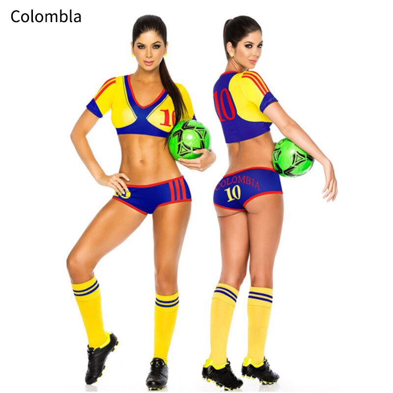 Sexy Football Costume - Colombia / One Size