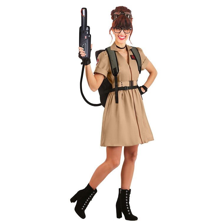 Sexy Ghostbuster Costume - Beige / XS