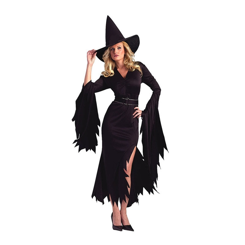 Sexy Gothic Witch Costume - Black / M