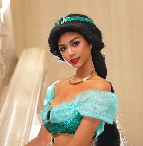 Sexy Jasmine Costume - Blue / S