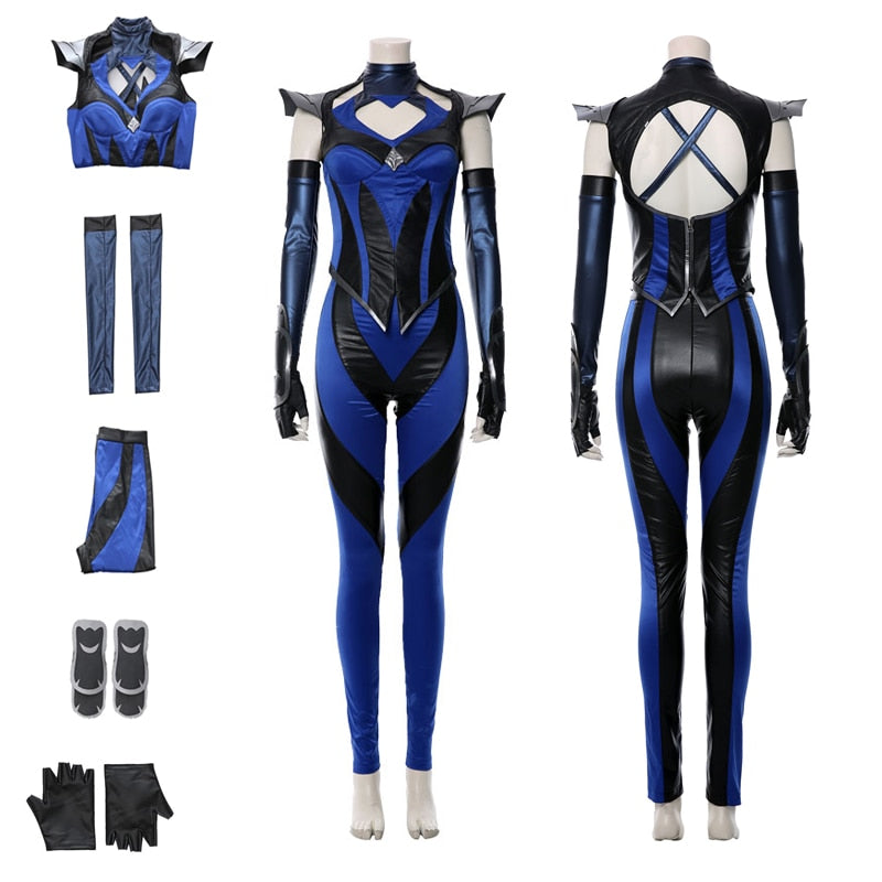 Sexy Kitana Costume - Blue / XS