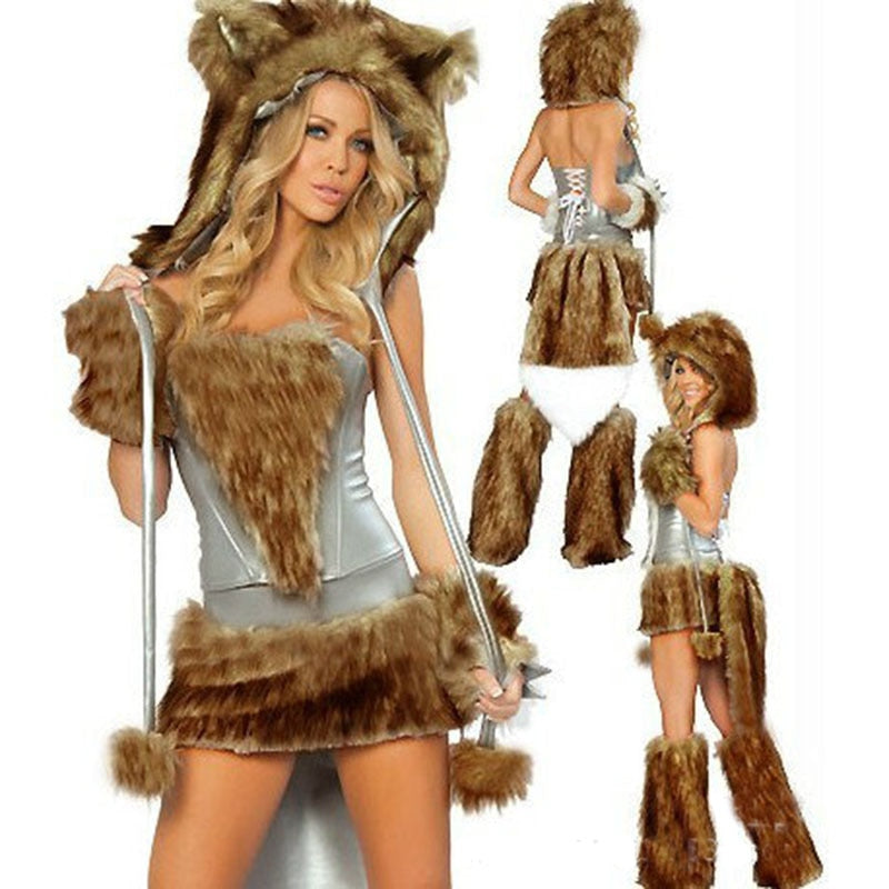 Sexy Lion Costume - Brown / One Size