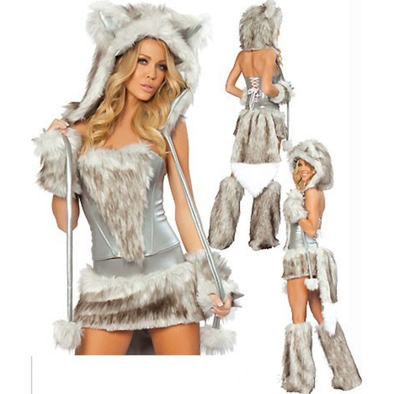 Sexy Lion Costume - Silver / One Size