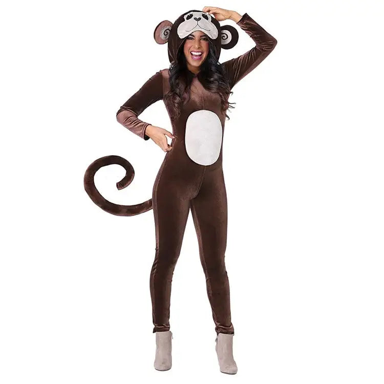 Sexy Monkey Costume - Brown / XS