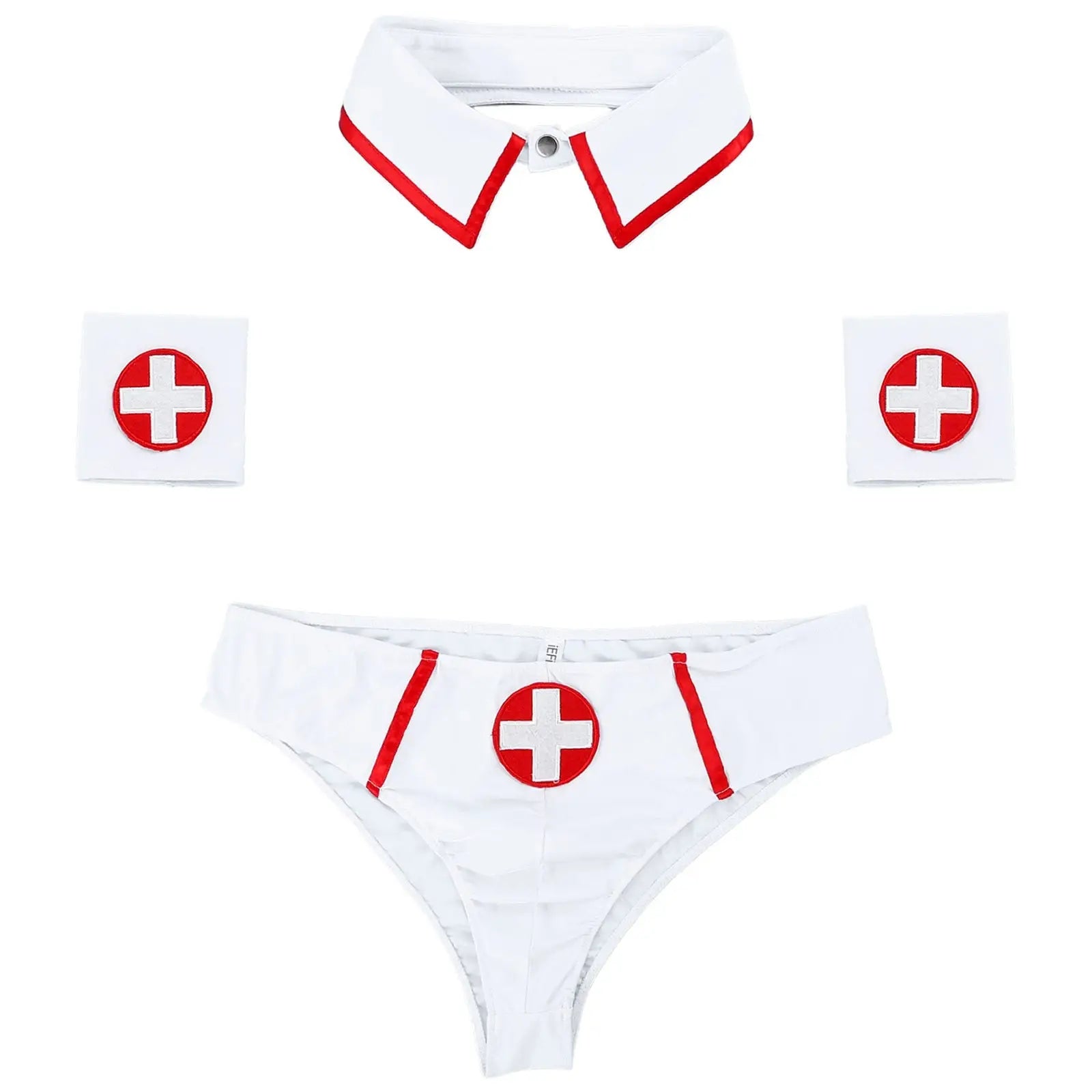 Sexy Nurse Costume For Men - White / M