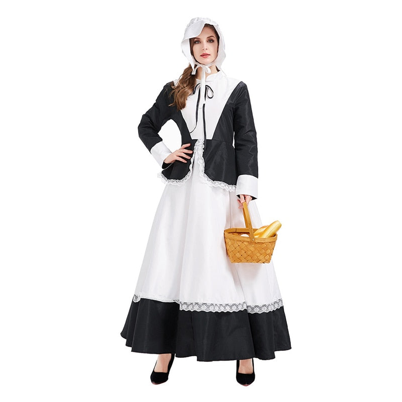 Sexy Pilgrim Costume - Black / S