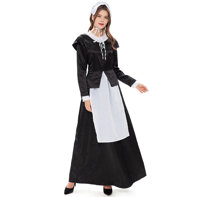 Sexy Pilgrim Costume - White / S