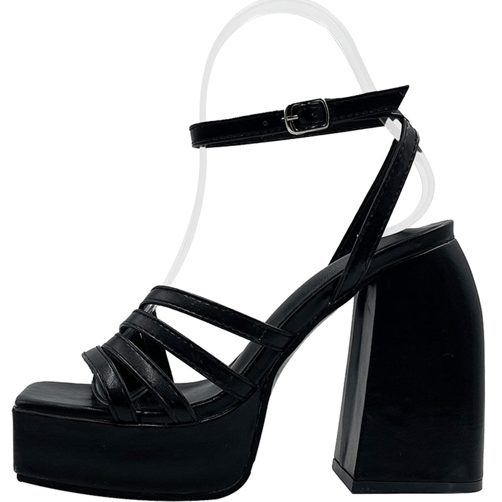 Sexy Platform Shoes - Black / 5