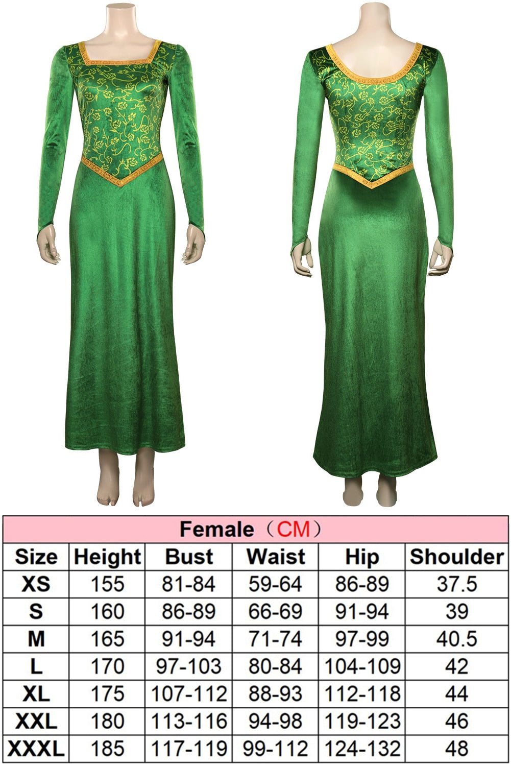 Sexy Shrek Costume - Green / S