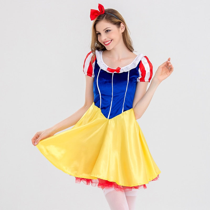 Sexy Snow White Costume - Yellow / S