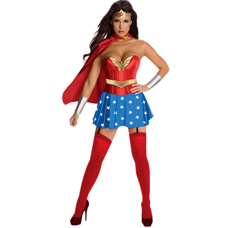 Sexy Superhero Costume - Red / M